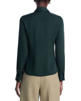 Classic Fitted Silk Shirt