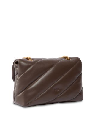 Love Puff Classic Leather Crossbody Bag