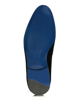 Men's Dino Velvet & Leather Penny Loafers