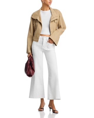 Good Petite High Rise Palazzo Jeans in White