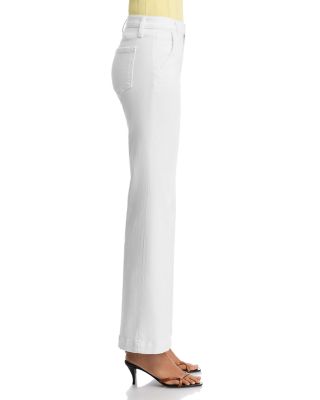 The Molly Petite High Rise Trouser Jeans in White