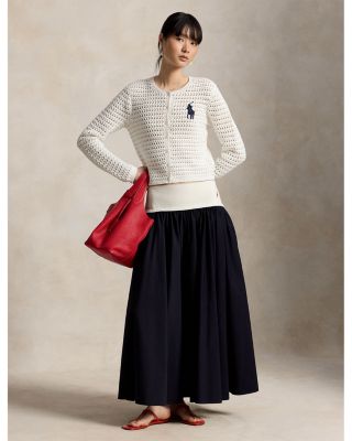  Big Pony Crochet Cardigan Sweater 