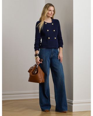 Crewneck Cardigan Sweater