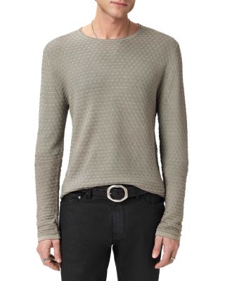 Seymour Long Sleeve Crewneck Texture Jacquard Tee