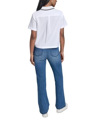 Crochet Collar Shirt