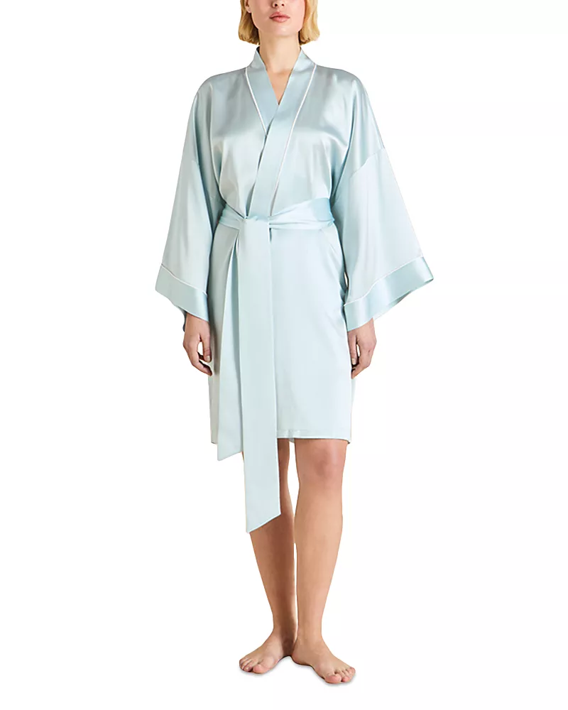 Olivia von Halle Silk Woven Robe