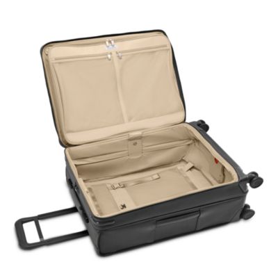 Compact 24" Checked Expandable Spinner Suitcase