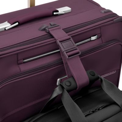 Compact 24" Checked Expandable Spinner Suitcase