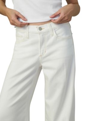 The Lou Lou Low Rise Wide Leg Jeans in White
