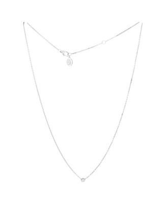  XS Cartier D'Amour Pendant Necklace 18K White Gold and Diamond, 16"
