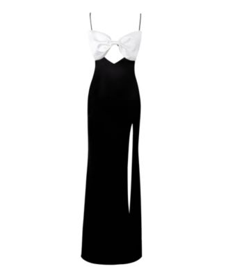  Eleanor Bow Satin Gown