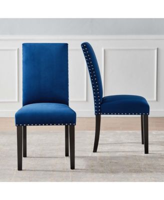 Parcel Performance Velvet Dining Side Chairs, Set of 2