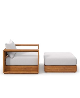 Tahoe Outdoor Patio Powder-Coated Aluminum Armchair, Set of 2