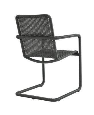 Abacus Outdoor Patio Wicker Dining Chairs, Set of 2