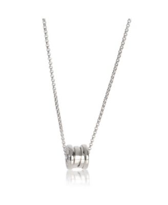  Mini B.zero1 18k White Gold Necklace