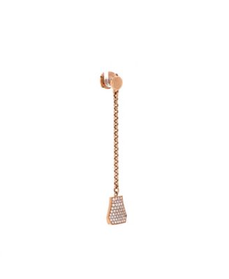 Kelly Clochette Drop Earrings 18K Rose Gold and Diamonds