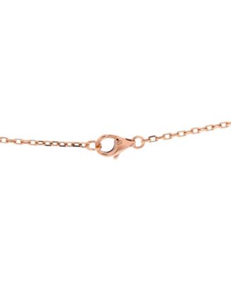  Love Interlocking Pave Necklace 18K Rose Gold and Diamonds, 16"