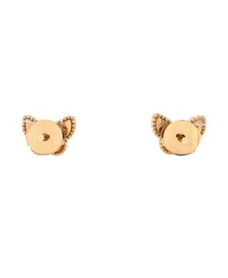  Sweet Alhambra Butterfly Stud Earrings 18K Gold and Mother of Pearl