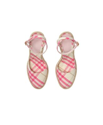  Women's Check Mews Espadrille Pumps