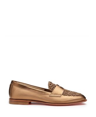  Women's Laminated Leather Penny Loafer