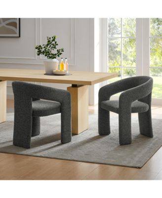 Oslo Barrel Fabric Upholstered Dining Accent Chair