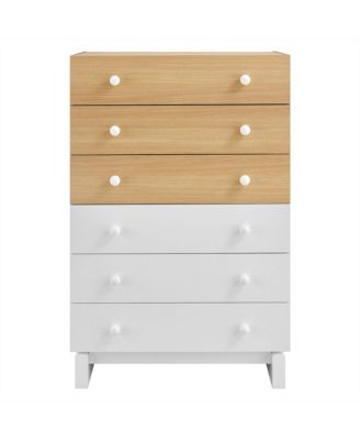  Nolia 6-Drawer Color Block Dresser Chest