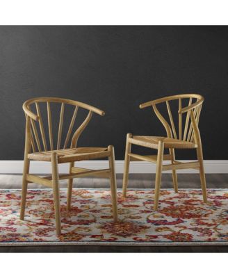  Flourish Spindle Wood Dining Side Chair, Set of 2