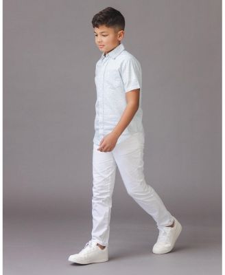 Boys' Linen Short Sleeve Shirt - Little Kid