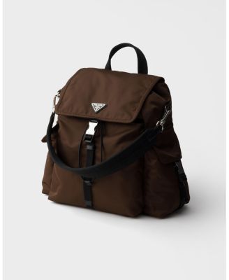  Explore Re-Nylon and Leather Backpack