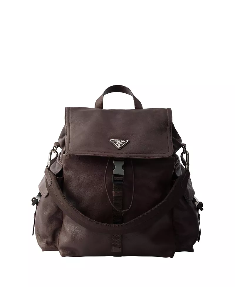 Prada Explore Leather Backpack