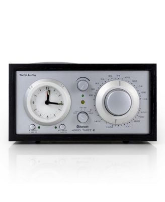 Model Three AM/FM Bluetooth Clock Radio with USB Charging Ports