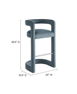  Winslow Performance Velvet Bar Stool