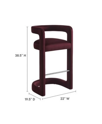  Winslow Performance Velvet Bar Stool