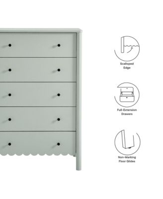 Emmeline Scalloped 5-Drawer Chest