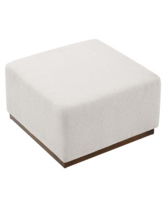  Tilden Large 28" Square Boucle Upholstered Ottoman