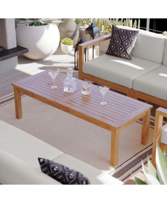  Upland Outdoor Patio Teak Wood Coffee Table