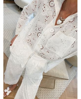 Spl X CJ Eyelet Button Front Top