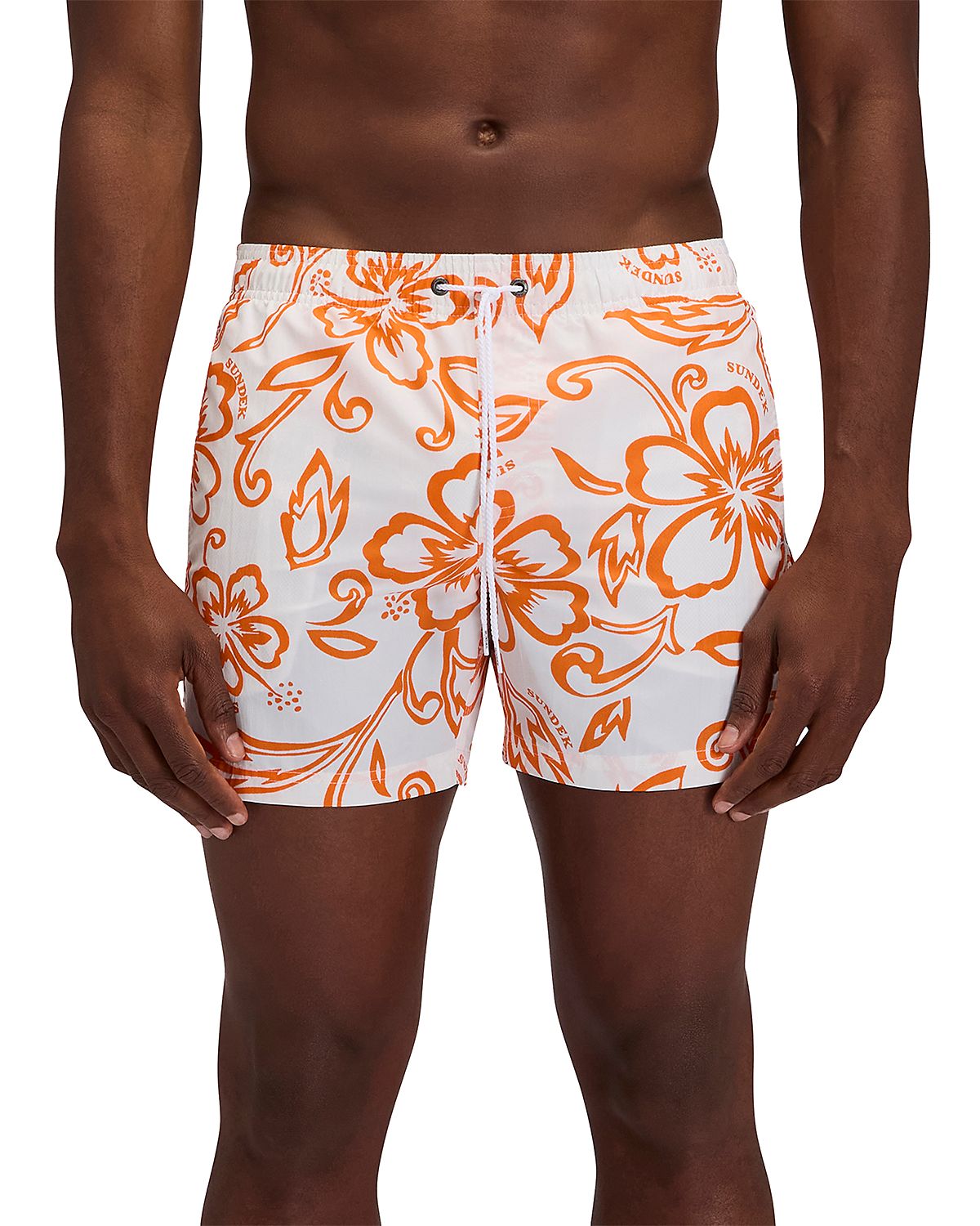 Sundek 5 Floral Rainbow Stripe Board Shorts
