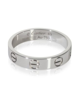  Small Model Love 18k White Gold Ring