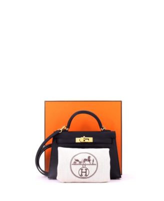 Kelly 20 Handbag Black Epsom with Gold Hardware