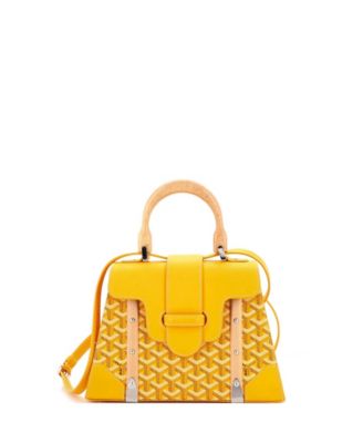 PM Saigon Top Handle Bag Coated Canvas with Leather