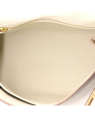 Kelly 25 Handbag Light Togo with Gold Hardware
