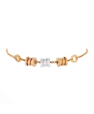  B.Zero1 Three Station Soft Bracelet 18K Tricolor Gold