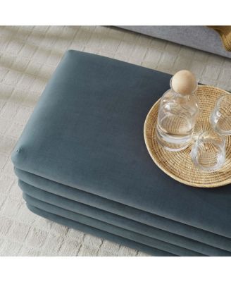 Mezzo Upholstered Performance Velvet Storage Bench
