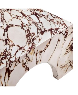 Valen Indoor - Outdoor Patio Arched Concrete Coffee Table