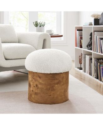 Breeze Boucle Upholstered Ottoman