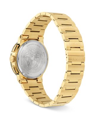 Greca Logo Chronograph Bracelet Watch, 40mm