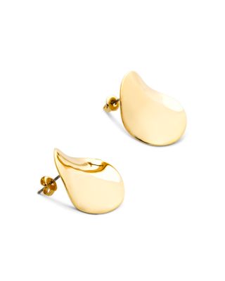 Conya Concave Large Stud Earrings