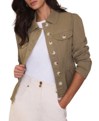  Women's Collared Peplum Jacket
