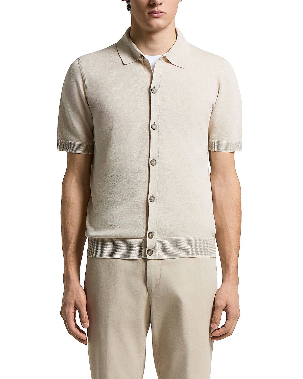 Peserico Regular Fit Button Front Sweater Shirt